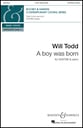 A Boy Was Born SSATBB Singer's Edition cover